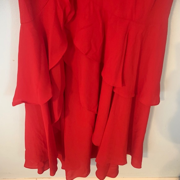NWT Fame and Partners The Denby Gown in Cherry Red - Picture 8 of 9